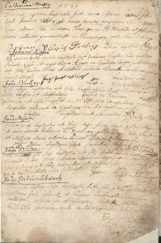 Registre de catholicité 1731-1749