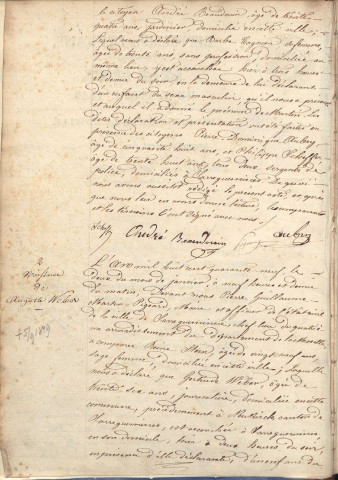 Registre d'État Civil 1849