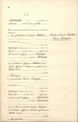 Registre des mariages 1912-1918