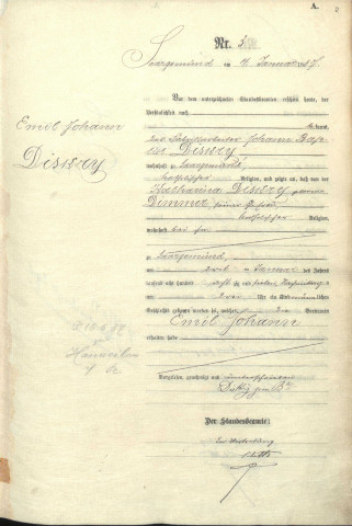 Registre des naissances 1887
