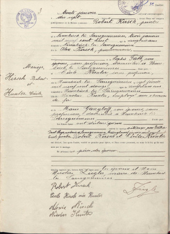 Registre des mariages 1934-1941