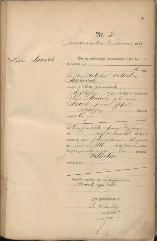 Registre des naissances 1879