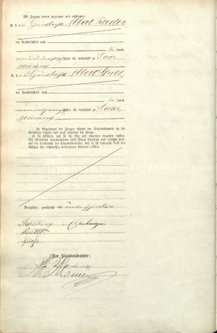 Registre des mariages 1892