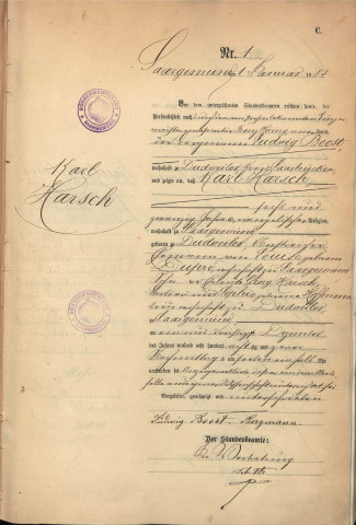 Registre des décès 1883