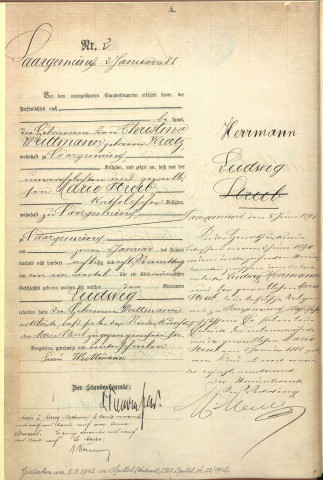 Registre des naissances 1888