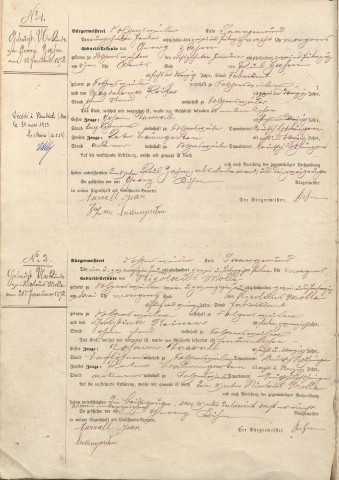 Registre des naissances 1872-1881