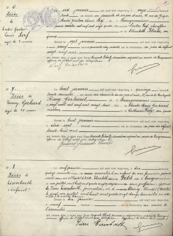 Registre des décès 1925-1926