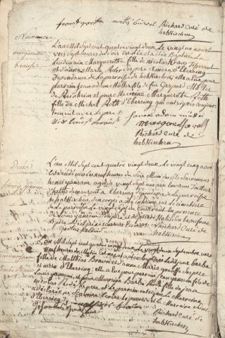 Registre d'État Civil 1782-1792
