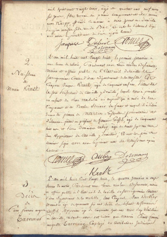 Registre d'État Civil 1828