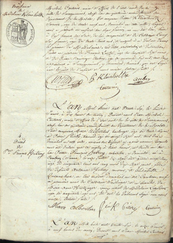 Registre d'État Civil 1836