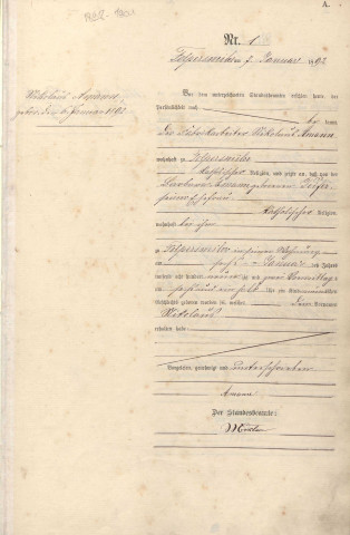 Registre des naissances 1892-1901