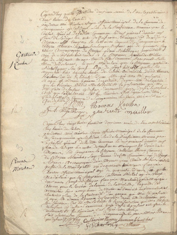 Registre des naissances 1794-1798