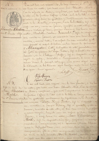 Registre d'État Civil 1870