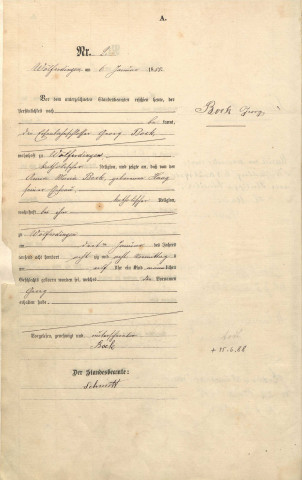 Registre des naissances 1888-1892