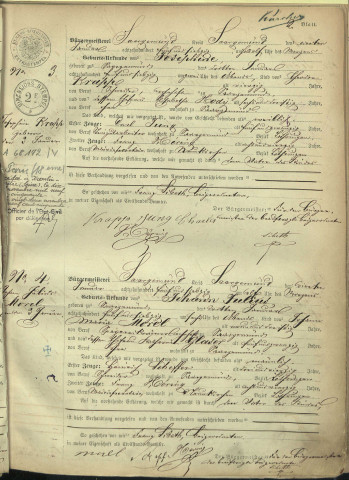 Registre des naissances 1875