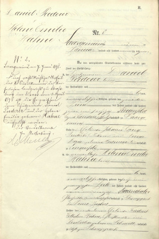 Registre des mariages 1892
