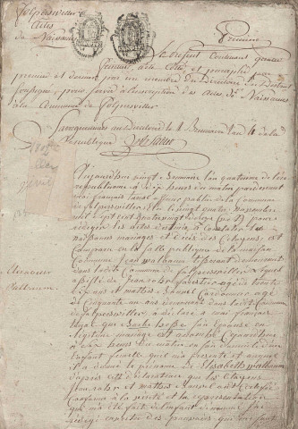 Registre d'État Civil 1793-1802