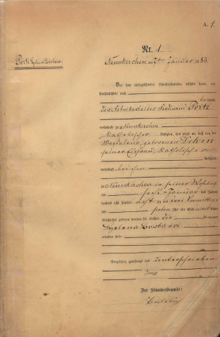 Registre des naissances 1883-1892
