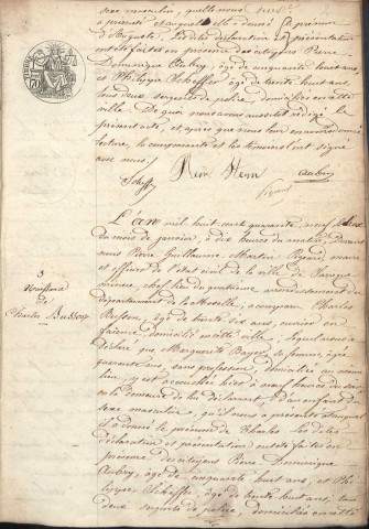 Registre d'État Civil 1849