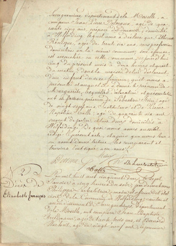 Registre d'État Civil 1852-1861