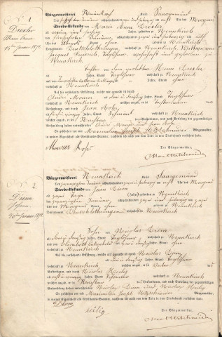 Registre des décès 1872-1875