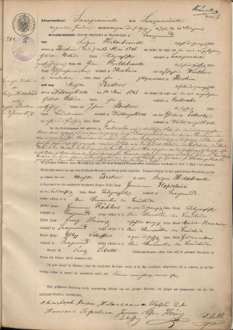 Registre des mariages 1873