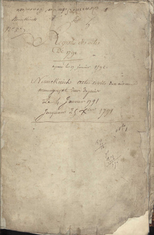 Registre d'État Civil 1791-1798