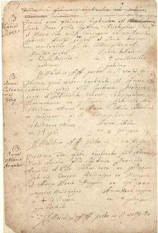 Registre de catholicité 1717-1731